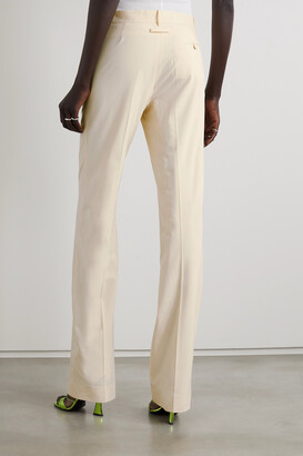 Jean Paul Gaultier + Lotta Volkova Wool Straight-leg Pants - Ivory