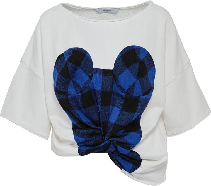 pushBUTTON Twisted Hem Top