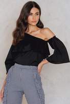 Thumbnail for your product : Lucca Couture Adeline One Shoulder Ruffle Top