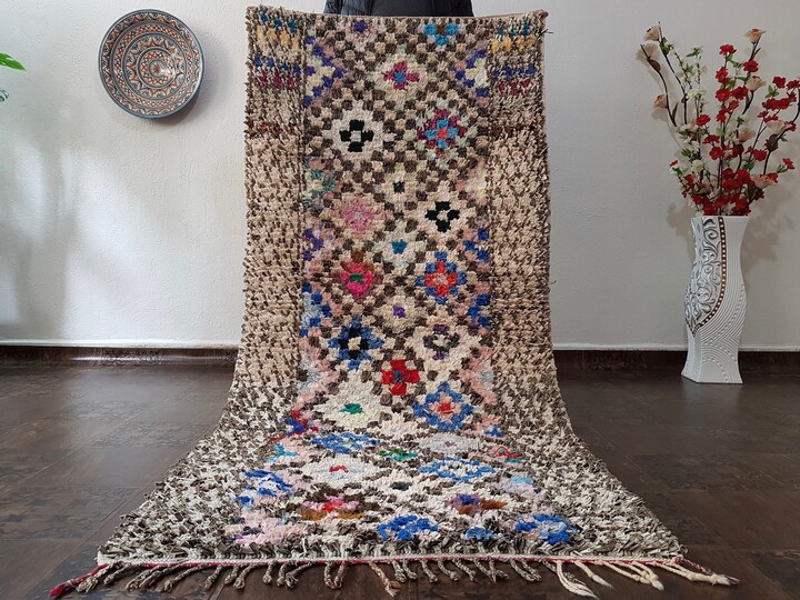 Etsy Boucherouite Rug Moroccan Boucherouite Rug Azilal Vintage Berber