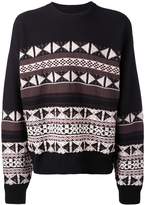 Thumbnail for your product : Maison Margiela patterned crew neck jumper