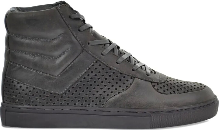 Pony Mercer leather high-top sneakers
