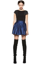 Thumbnail for your product : Alice + Olivia Kay Cap Sleeve Tee With Leather Sides