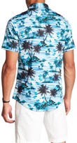 Thumbnail for your product : Burnside Short Sleeve Palm Tree Print Woven Regular Fit Shirt