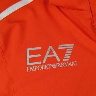EA7 Emporio ArmaniOrange Ski Jacket With Hood
