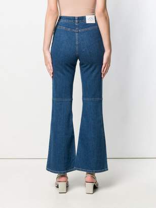 See by Chloe flared high rise jeans