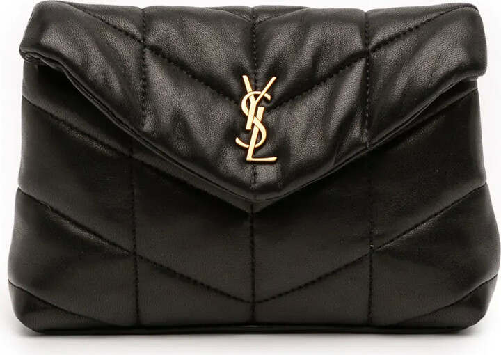 Saint Laurent Pre-Owned 2022 Small Lambskin LouLou Puffer clutch bag