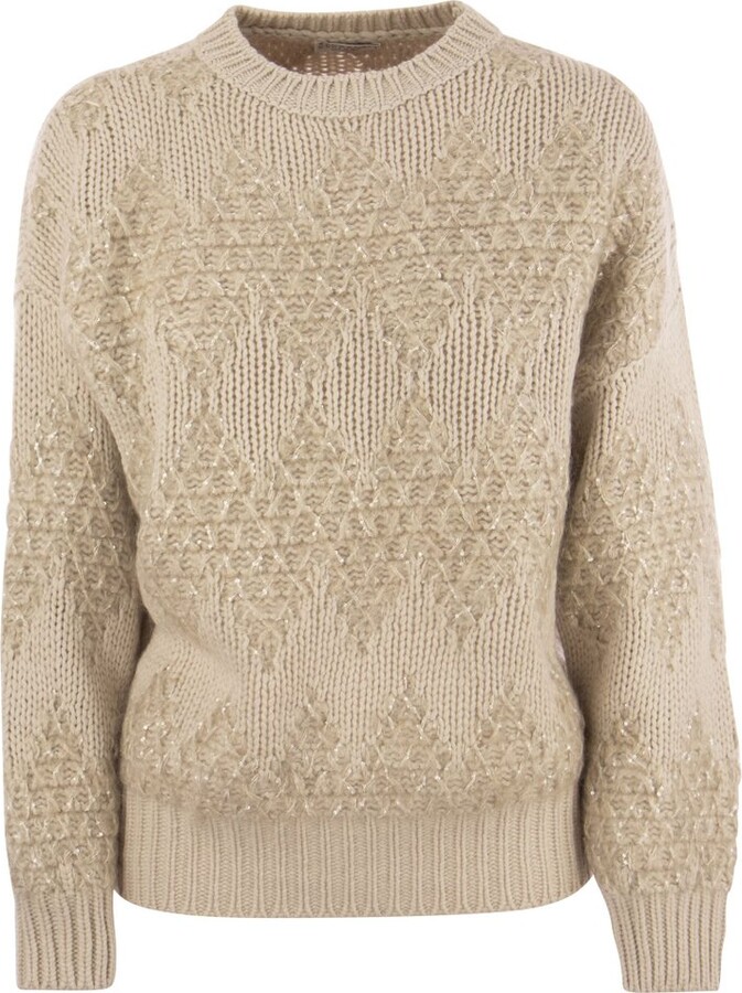 Brunello Cucinelli Sequin Embellished Knitted Jumper