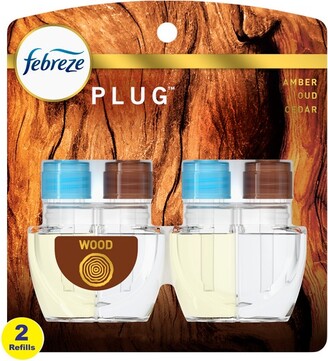 Febreze Plug Air Freshener Serene Vanilla Sunrise, (2) 0.87 oz. Oil Re