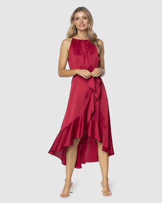 Pilgrim Women's Red Midi Dresses - Alana Midi Dress - Size One Size, 6 at The Iconic