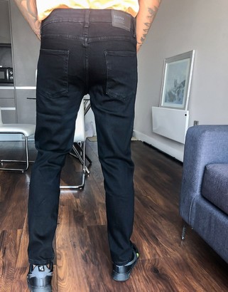 slim fit jeans in black -