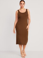 Thumbnail for your product : Old Navy Fitted Rib-Knit Midi Tank Sweater Dress for Women
