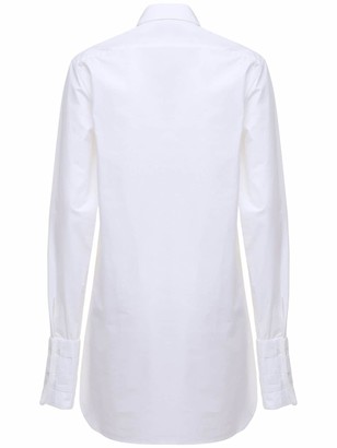 Coperni Woven Cotton Longline Shirt