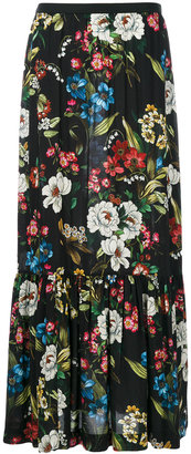 I'M Isola Marras long floral print skirt