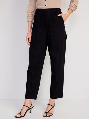 Old Navy Extra High-Waisted Canvas Wide-Leg Cropped Pants for Women -  ShopStyle