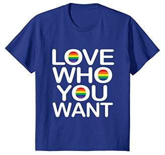 Lgbt T-shirt - Love Who You Want Gay Pride T-Shirt
