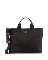 Nylon Tote With Leather Handles - ShopStyle