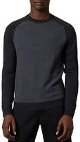 Thumbnail for your product : Ted Baker Topup Long-Sleeve Striped Crewneck Sweater