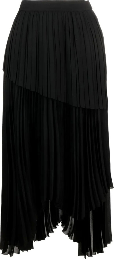Fabiana Filippi Pleated Asymmetric Skirt