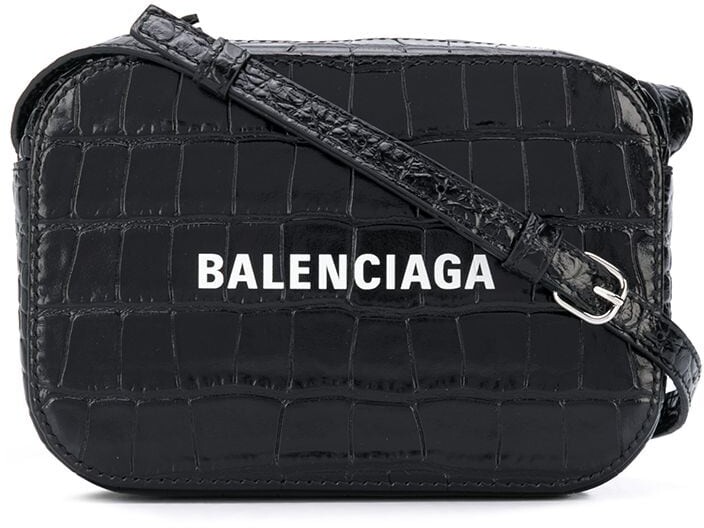 Balenciaga CrocodileEffect Camera Bag ShopStyle
