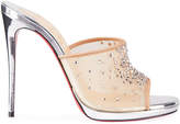 Thumbnail for your product : Christian Louboutin Violas Mesh Red Sole Mule Sandals