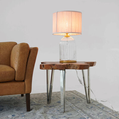 Mercer41 Bedroom Table Lamp Nordic Home Creative Romantic Warm Solid Wood Study Room Eye Protection Desk Bedside Lamp Led Nebulis Table Lamp Gold - Clear And P