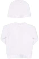 Thumbnail for your product : Barneys New York Infants' Thermal-Stitched Cardigan & Hat - White