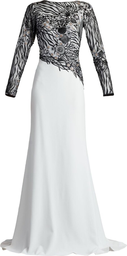 Tadashi Shoji Wade Sea embroidered gown ShopStyle Evening Dresses