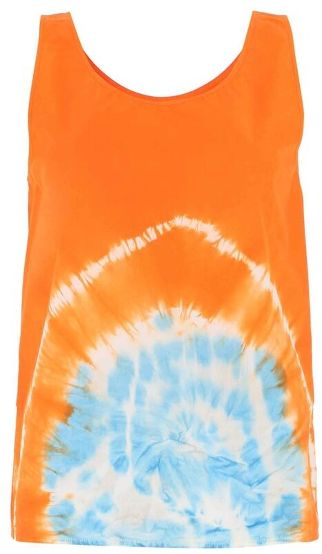 Bleach Dye Thanksgiving Holiday Tie Dye I'm Just Here For The Stuffing Women's Tank Top