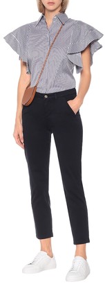 7 For All Mankind Mid-rise stretch-cotton slim chinos