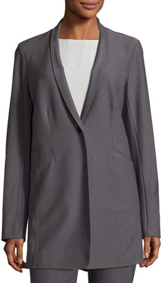 Eileen Fisher Washable Stretch Crepe One-Button Blazer, Petite