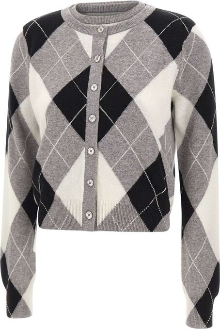 Kaos Diamond Pattern Twin Set Knitwear