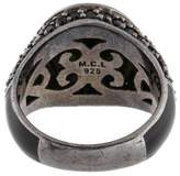 Thumbnail for your product : MCL by Matthew Campbell Laurenza Black Spinel Signet Ring
