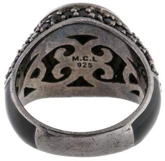 MCL by Matthew Campbell Laurenza Black Spinel Signet Ring
