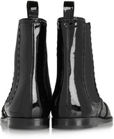 Thumbnail for your product : Bottega Veneta Patent-leather Chelsea boots