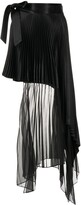 Thumbnail for your product : Peter Do Draped Pleated Midi Skirt