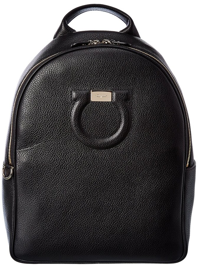 ferragamo leather backpack