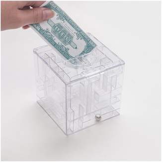 ECYC Creative Puzzle Maze Piggy Bank Transparent Coins Cash Money Box for Children's New Year Gift