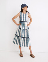 Thumbnail for your product : Madewell Rickrack Cattail Tiered Dress in Gingham Check
