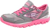 Thumbnail for your product : Skechers Girls Go Run Trainers Grey/Pink