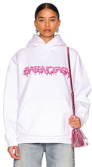 Balenciaga College Wide-Fit Hoodie - ShopStyle