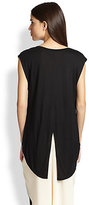 Thumbnail for your product : Haute Hippie Split-Back Printed Tee