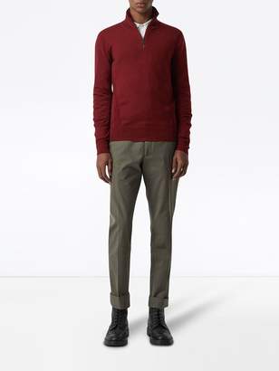 Burberry Merino Wool Half-zip Sweater