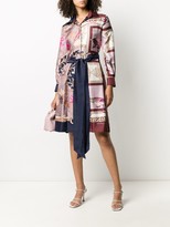 Thumbnail for your product : Ferragamo Tied Scarf Print Dress