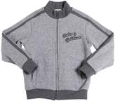 Thumbnail for your product : Dolce & Gabbana Two Tone Zip-Up Cotton Sweatshirt