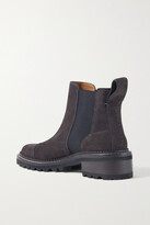 Thumbnail for your product : See by Chloe Mallory Suede Chelsea Boots - Dark brown