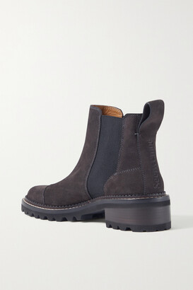See by Chloe Mallory Suede Chelsea Boots - Dark brown