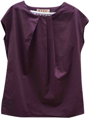 Marni Purple Cotton Top for Women