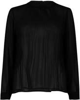 Thumbnail for your product : boohoo Pleated Long Sleeve Woven Blouse