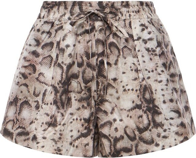 Pinko Elasticated Waist Drawstring Printed Shorts